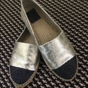 Tory Burch Color Block Metallic Espadrilles (sz10)